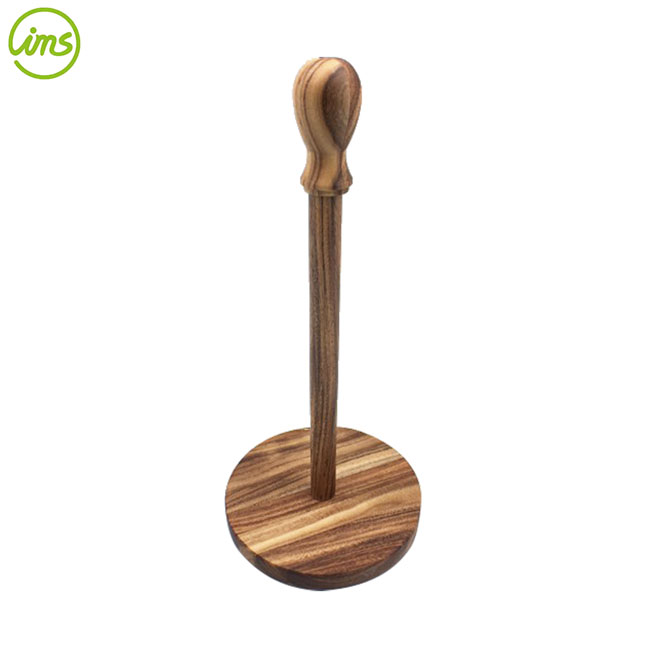 Paper Towel Holder, Acacia Wood